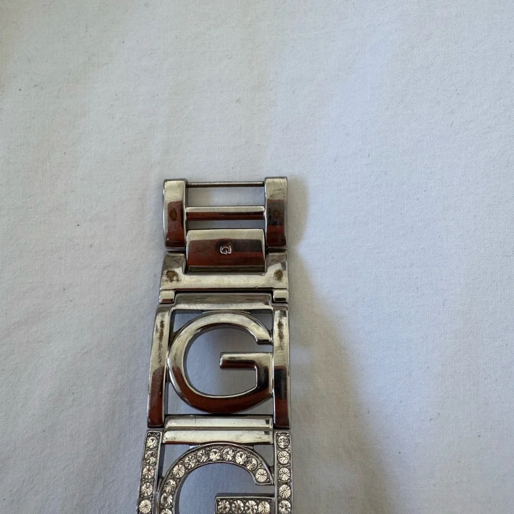 Guess Women's Silver Watch with Crystal Accents - Picture 5 of 8